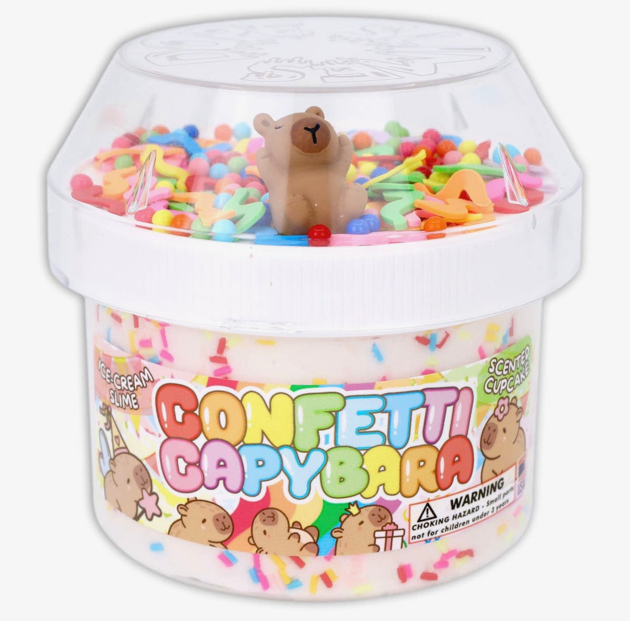 Confetti Capybara Ice Cream Slime