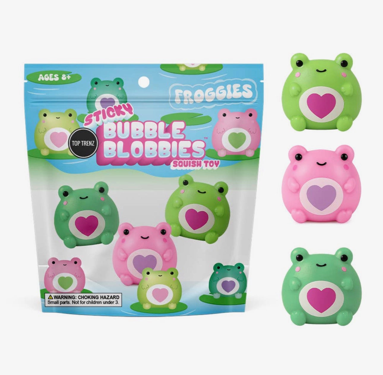Sticky Frog Bubble Blobbies 3 Pack